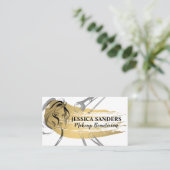 Make-uppenselen | Goud | Woman Beauty Visitekaartje (Staand voorkant)