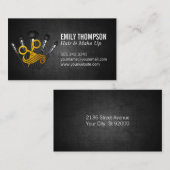 Make-uppenselen | Haarsalonschaar Visitekaartje (Voorkant / Achterkant)