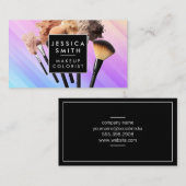 Make-uppenselen | Levendige achtergrond Visitekaartje (Voorkant / Achterkant)