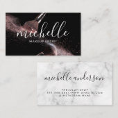 Make-uppenselen | Marmer Visitekaartje (Voorkant / Achterkant)