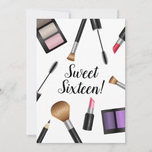 Make-upproducten Sweet Sixteen Verjaardagsfeestje Kaart