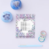 Make-upschönheits-Salon Glitzer-PreislisteFl Flyer (Enkel)