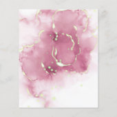 Make-upschönheits-Salon-Rosen-Glitzer-Preisliste F Flyer (Achterkant)