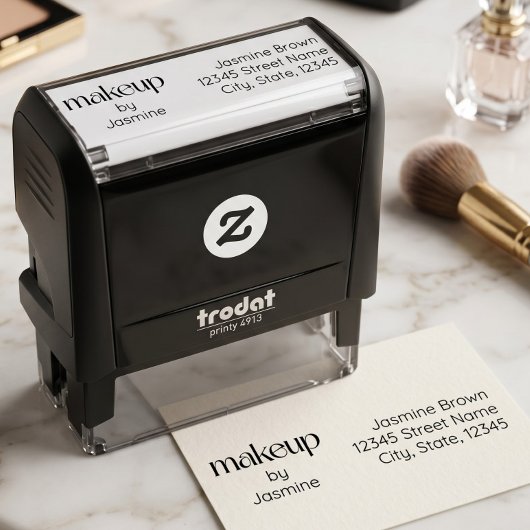 Make-upstudio Aangepast Retouradres Elegant Zelfinktende Stempel