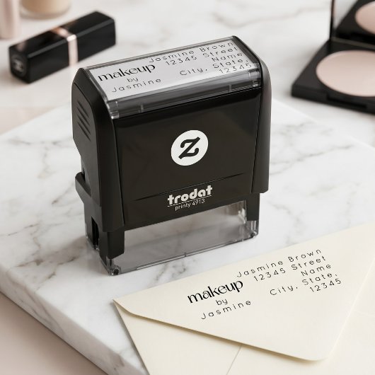 Make-upstudio Aangepast Retouradres Elegant Zelfinktende Stempel