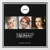 Make-upstudio Elegante Fotocollage Logo  Raamsticker (Vel)