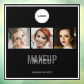 Make-upstudio Elegante Fotocollage Logo  Raamsticker (Vel 3)