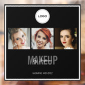 Make-upstudio Elegante Fotocollage Logo  Raamsticker (Vel 2)