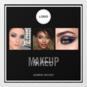 Make-upstudio Elegante Fotocollage Logo Raamsticker (Vel)