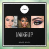 Make-upstudio Elegante Fotocollage Logo Raamsticker (Vel 3)