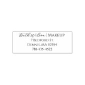 Make-upstudio Naam Retouradres Telefoon Zelfinktende Stempel (Design)
