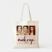 Make-upstudio QR-code fotocollage Salon Tote Bag (Achterkant)