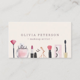 Make-upstylist, waterverf Visitekaartje