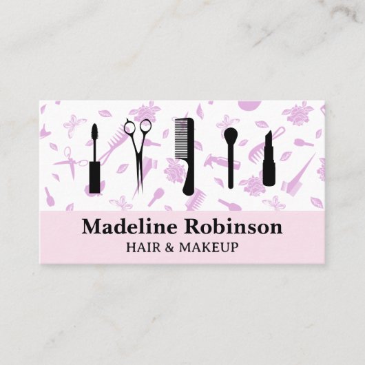 Make-uptools | salonpatroon visitekaartje (Voorkant)