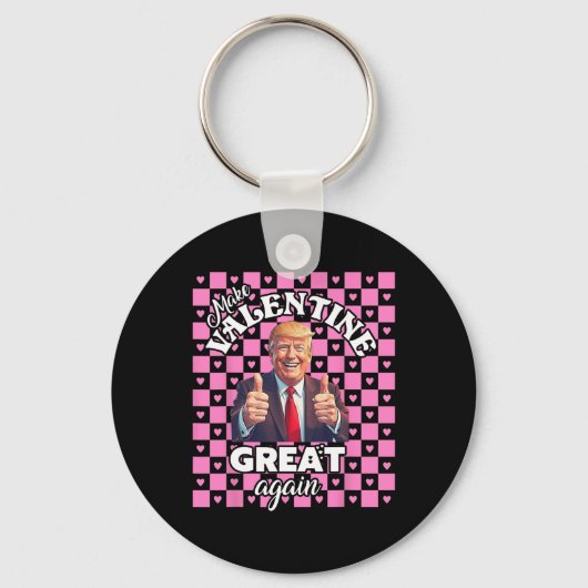 Make Valentijnsdag Great Again beroemd gemaakt doo Sleutelhanger (Voorkant)