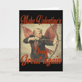 Make Valentine's Day Great Again Funny Trump Valen Kaart (Voorkant)