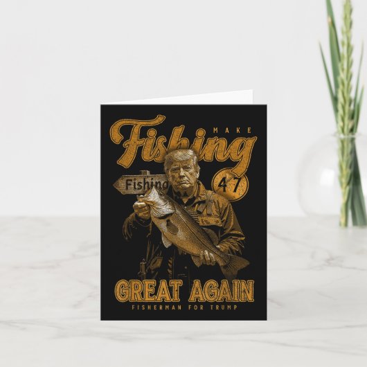 Make Vissen Great Again Funny beroemd gemaakt door Kaart (Voorkant)
