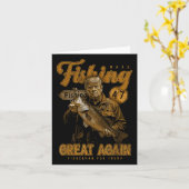 Make Vissen Great Again Funny beroemd gemaakt door Kaart (Gele Bloem)