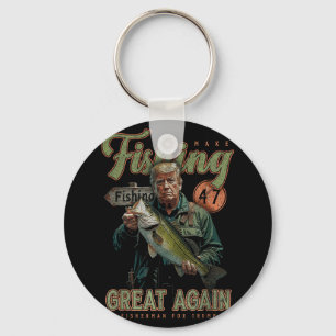 Make Vissen Great Again Funny beroemd gemaakt door Sleutelhanger