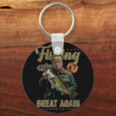Make Vissen Great Again Funny beroemd gemaakt door Sleutelhanger (Voorkant)