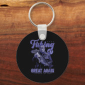 Make Vissen Great Again Funny beroemd gemaakt door Sleutelhanger (Voorkant)