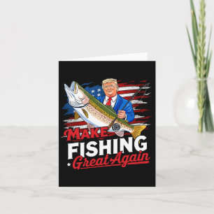 Make Vissen Great Again Funny BYB Gevist Humor T Kaart