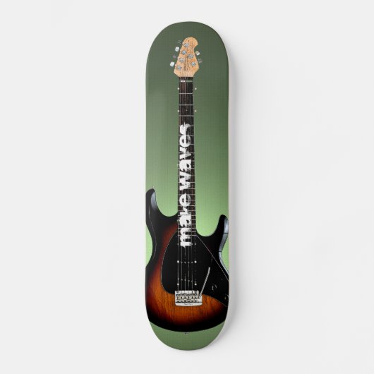 Make Waves Guitar Slinger Skateboard (Voorkant)
