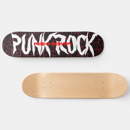 Make Waves Punk Rock Skateboard (Horizontaal)