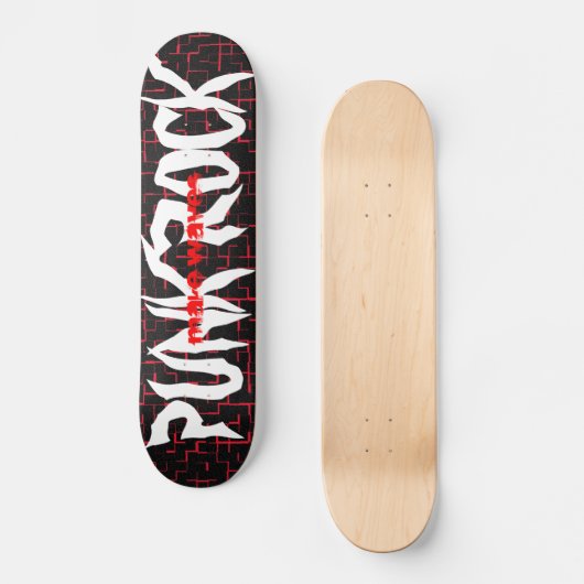 Make Waves Punk Rock Skateboard (Voorkant)