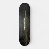 Make Waves Sunset Surfer Skateboard (Voorkant)