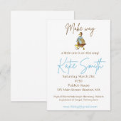 Make Way for Duckings Baby Shower Boy Kaart (Voorkant / Achterkant)