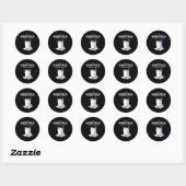 Make Whole Milk Great Again Trump  Ronde Sticker (Vel)