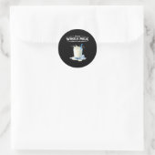 Make Whole Milk Great Again Trump  Ronde Sticker (Tas)