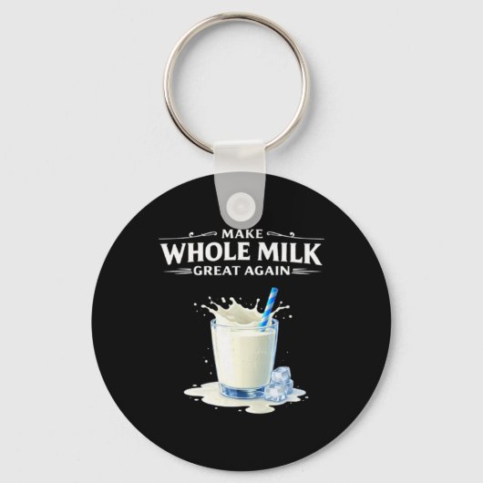 Make Whole Milk Great Again Trump Sleutelhanger (Voorkant)