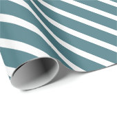 Make Your Gift Graceful in Teal Blue & White Cadeaupapier (Rol Hoek)