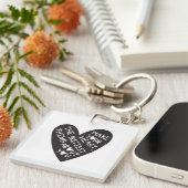 Make your Heart Pretiest thing about you Sleutelhanger (Voorkant Rechts)