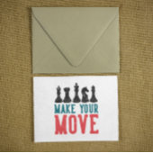 Make your Move Chess Piece Briefkaart