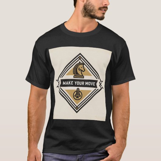 Make Your Move – Chess Piece Design T-shirt (Voorkant)