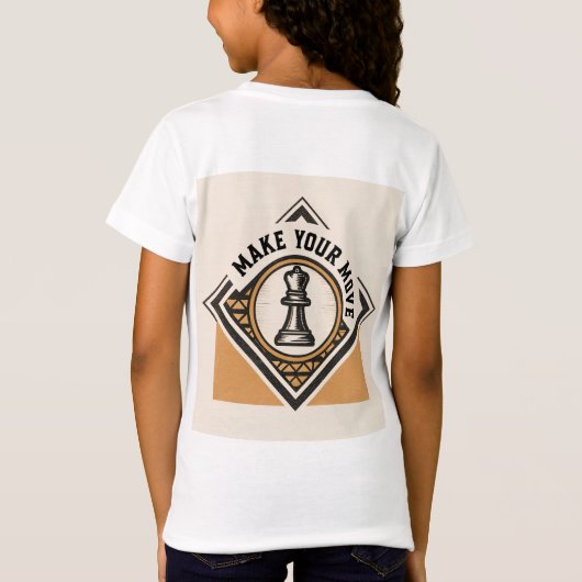 Make Your Move – Chess Piece Design T-shirt (Achterkant)