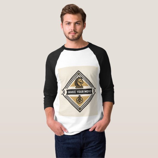 Make Your Move – Chess Piece Design T-shirt (Voorkant volledig)
