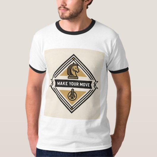 Make Your Move – Chess Piece Design T-shirt (Voorkant)