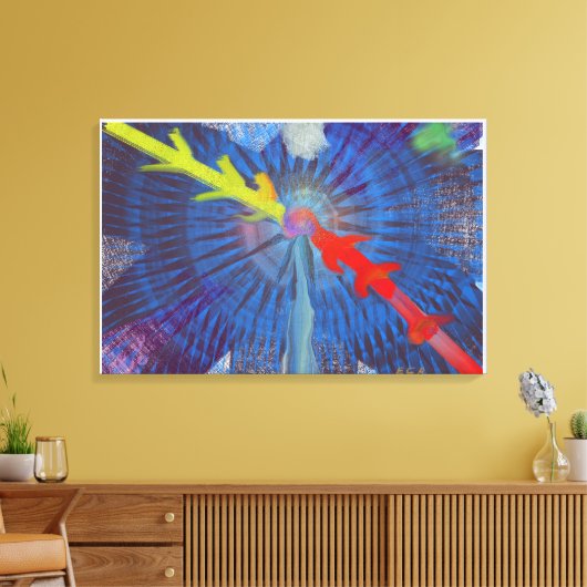 Make your office a statement canvas afdruk (Insitu (Woonkamer))