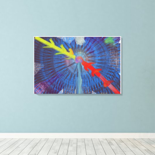 Make your office a statement canvas afdruk (Insitu (Houten vloer))