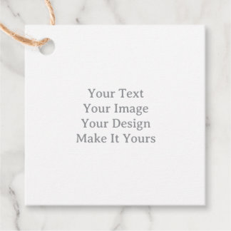 Make Your Own 2" x 2" Square Jute Twine Favor Tags Bedankjes Labels