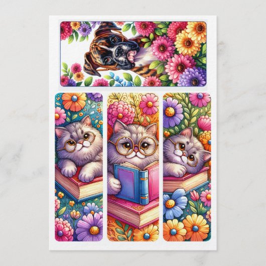 Make Your Own Bookmarks Add Name DIY Activity Menu (Voorkant)