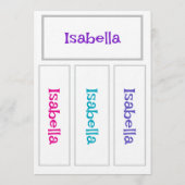 Make Your Own Bookmarks Add Name DIY Activity Menu (Achterkant)