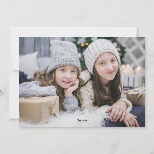 Make your own family collage berries Christmas Feestdagenkaart (Achterkant)