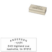 Make Your Own Handwritten Botanical Return Address Rubberstempel (Gestempeld)