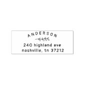 Make Your Own Handwritten Botanical Return Address Rubberstempel (Afrduk)