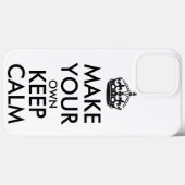 Make your own keep calm - black Case-Mate iPhone case (Achterkant (horizontaal))